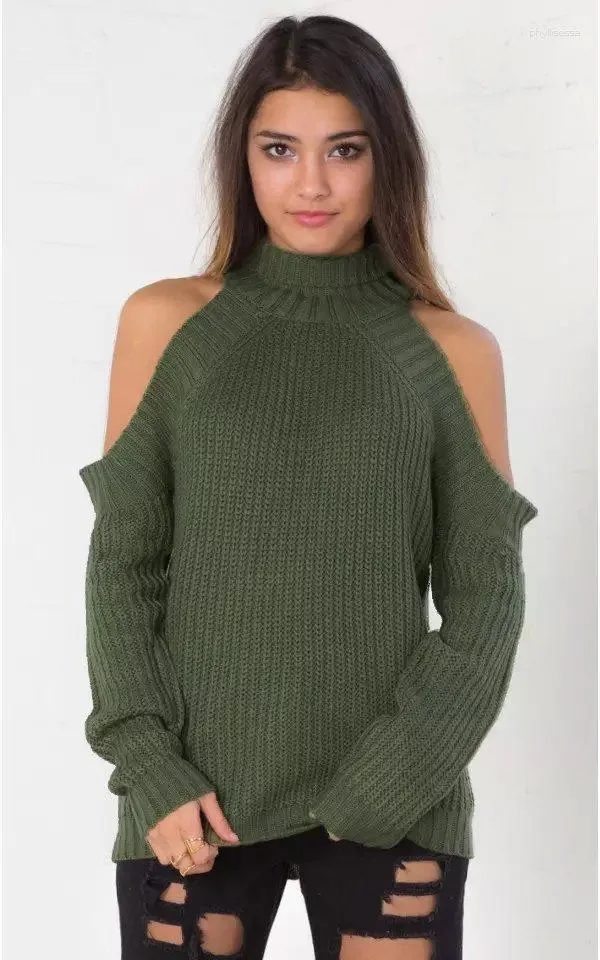 Kvinnors tröjor mode jul tröja o-hals långärmad tröjor Turtleneck solid stropplös smal Europa stil kvinnor