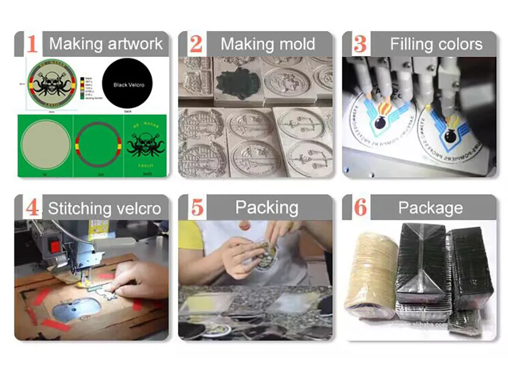 PVC Rubber Custom Hook And Loop Badges 2D 3D Soft Silicone Label ...