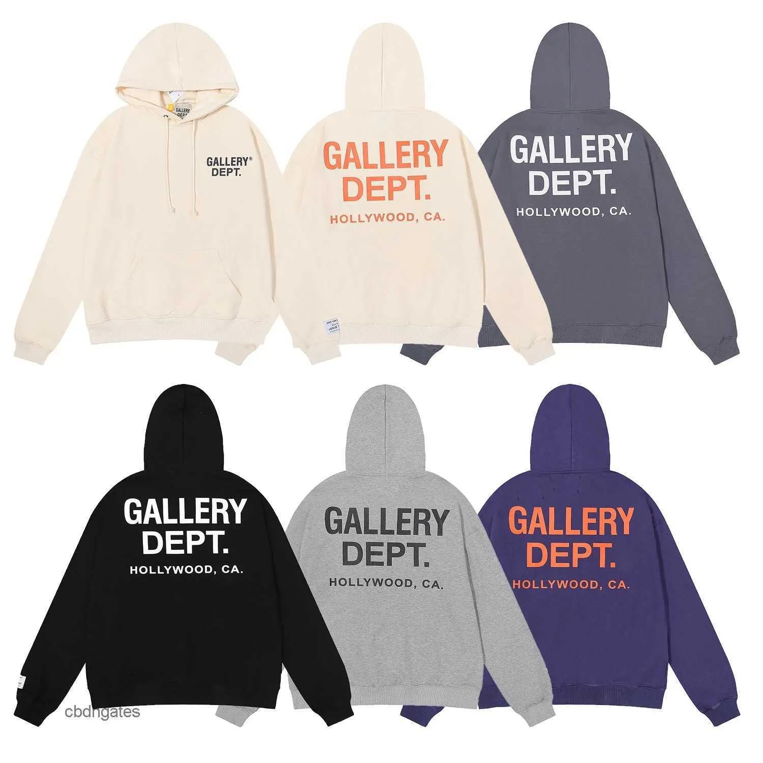 Mode Hoodies Deptt Sweater Gallery Amerikaanse heren Los Fashion Angeles Exclusief bedrukte katoenen hoodie met hoog gramgewicht