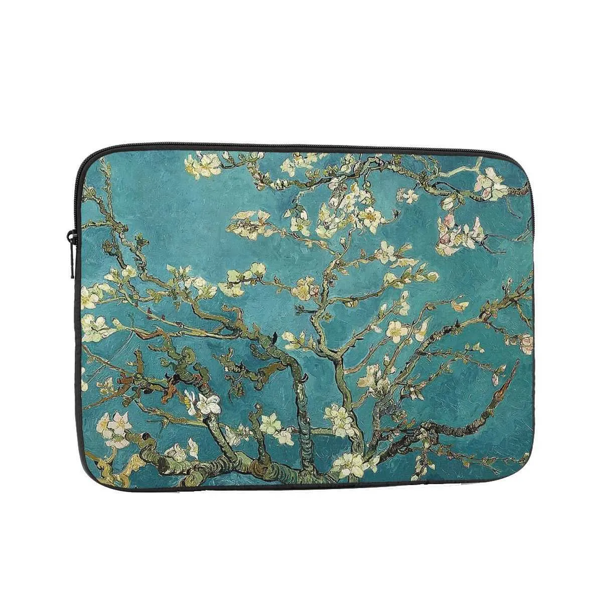 Van Gogh Art Restared Blossoming Almond Tree Laptop Bag Case 12 "13" 15 "17"スリーブ衝撃的なケースバッグHKD230828