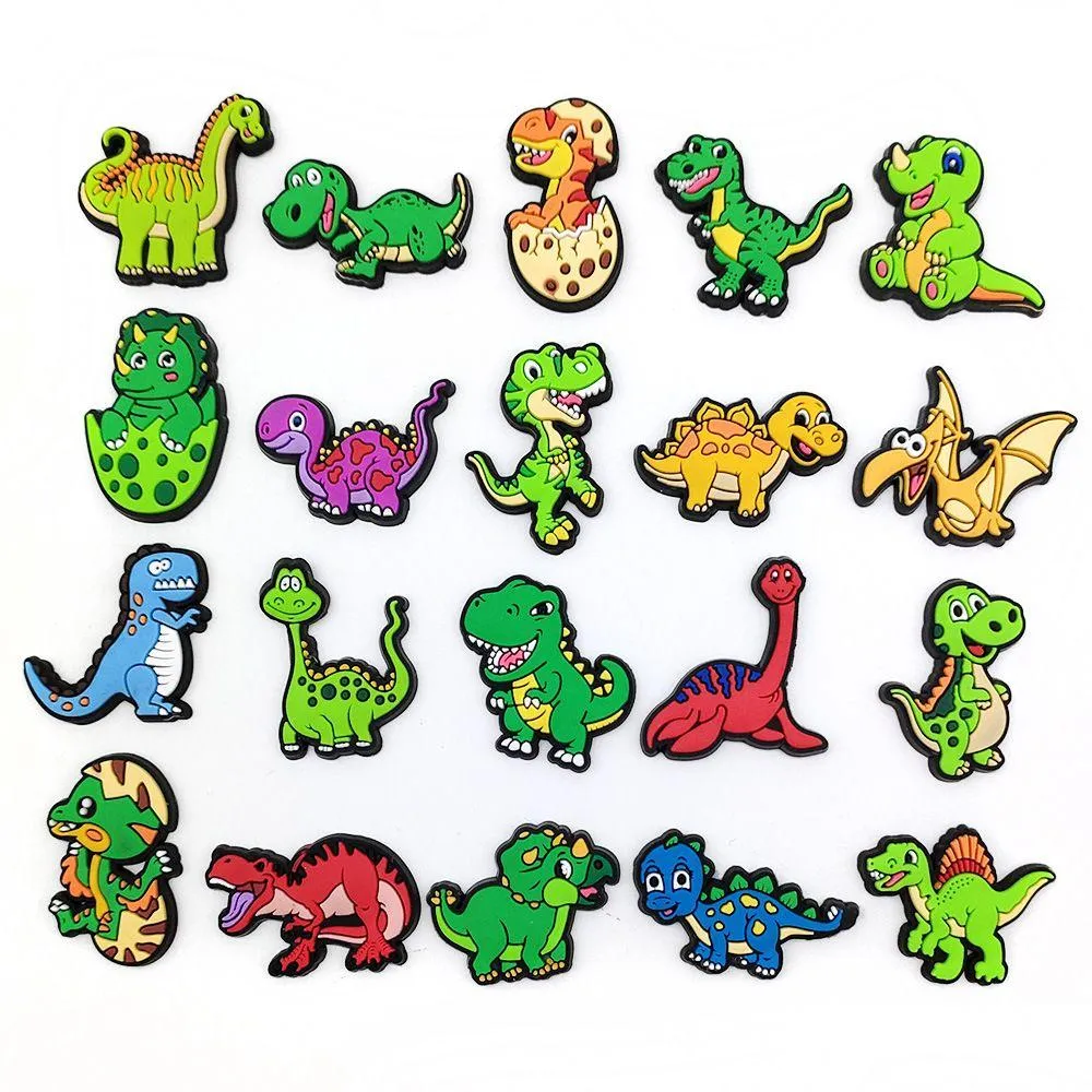 Cartoon Accessories Dinosaur Shoe Charm Decoration Buckle Jibbitz For Clog Charms Wristband Pins Drop Delivery Baby Kids Maternity Pro Dhlva