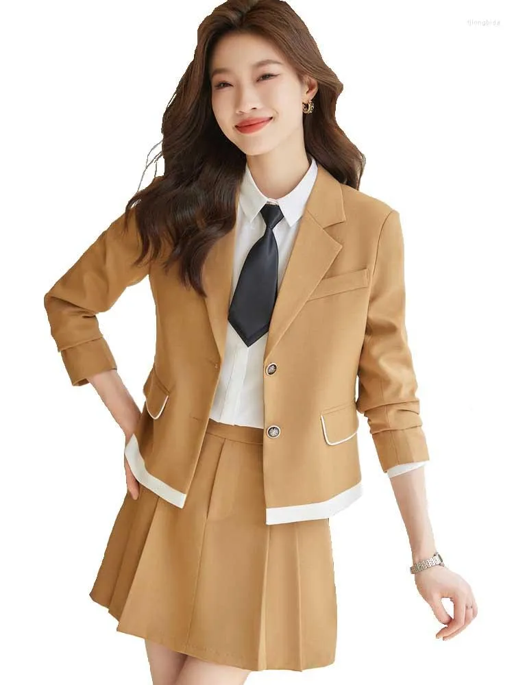 Elegant Two-Piece Skirt Suit Set: High Quality Womens School - Main Image