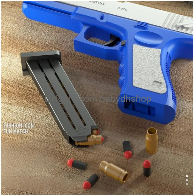 New Toy Pistol Plastic EVA Foam Darts Bullets toy Gun Model Pistol Beginner Aim Train Handgun Boys DIY Gift