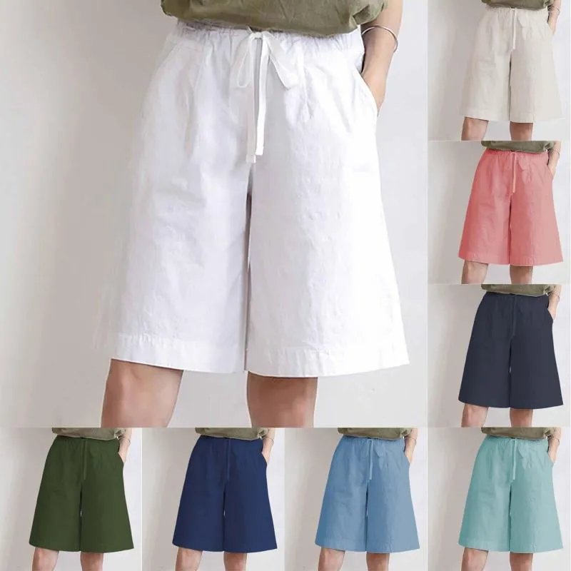 Shorts pour femmes, pantalons à cinq points, amples, petites tenues de sudation de yoga pour femmes, pantalons de survêtement avec poches