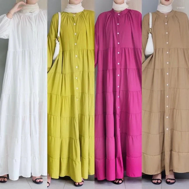 民族服イスラム教徒のドレス女性アラブガウン中東ドバイアバヤトルコファションルーズローブエレガントフェム