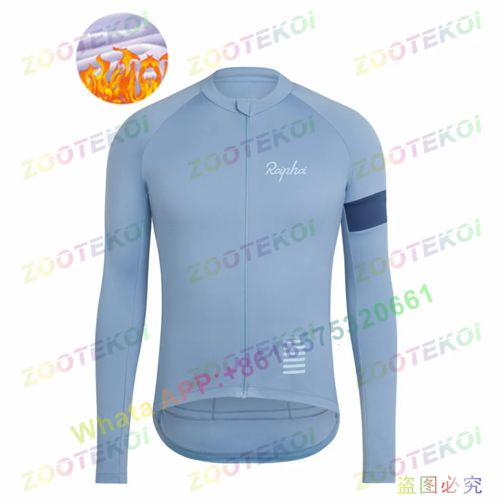 Koszulki rowerowe Topy RCC RA PH.A Zimowa kurtka rowerowa na zewnątrz ciepły polar płaszcz termiczny kurtka rowerowa MTB Jersey odpoczynek 230828