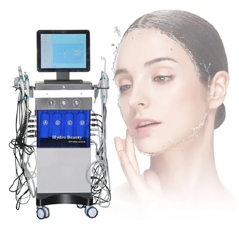 14 In 1 Hydra Dermabrasion Machine Water Oxygen Jet Peel Facial Beauty