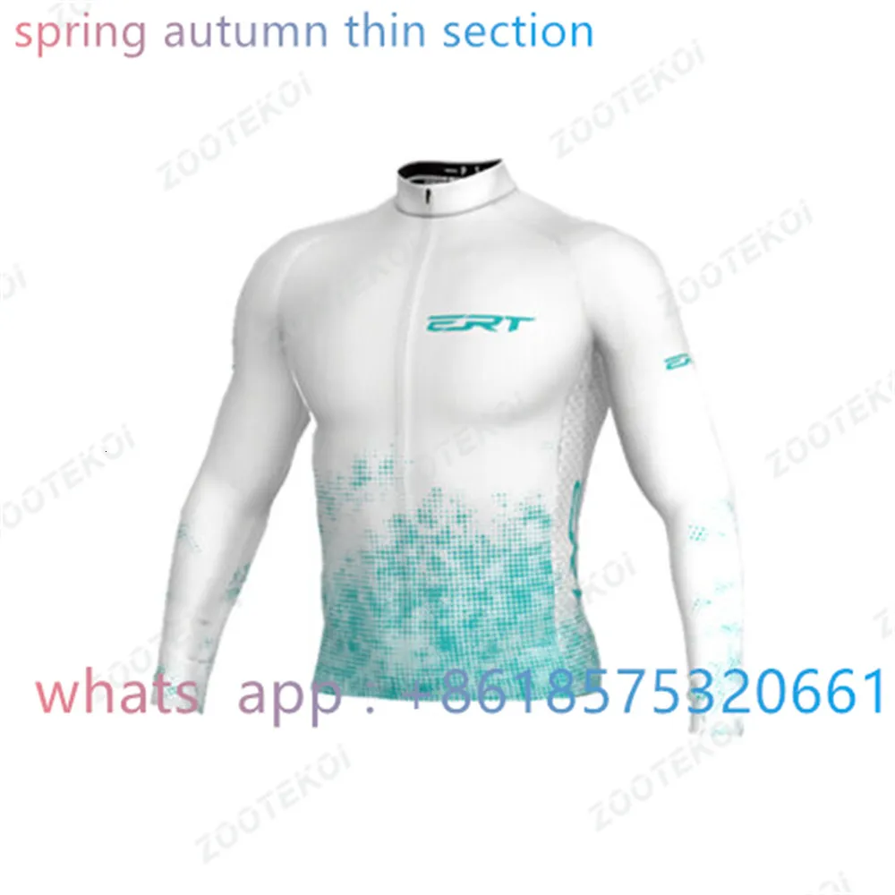 Camisetas de ciclismo Tops ERT Pro Cycling Team Ciclismo Primavera Otoño Manga larga Jersey fino Brasil Ciclismo Mountain Bike Pro Ropa deportiva Chaqueta de bicicleta 230828