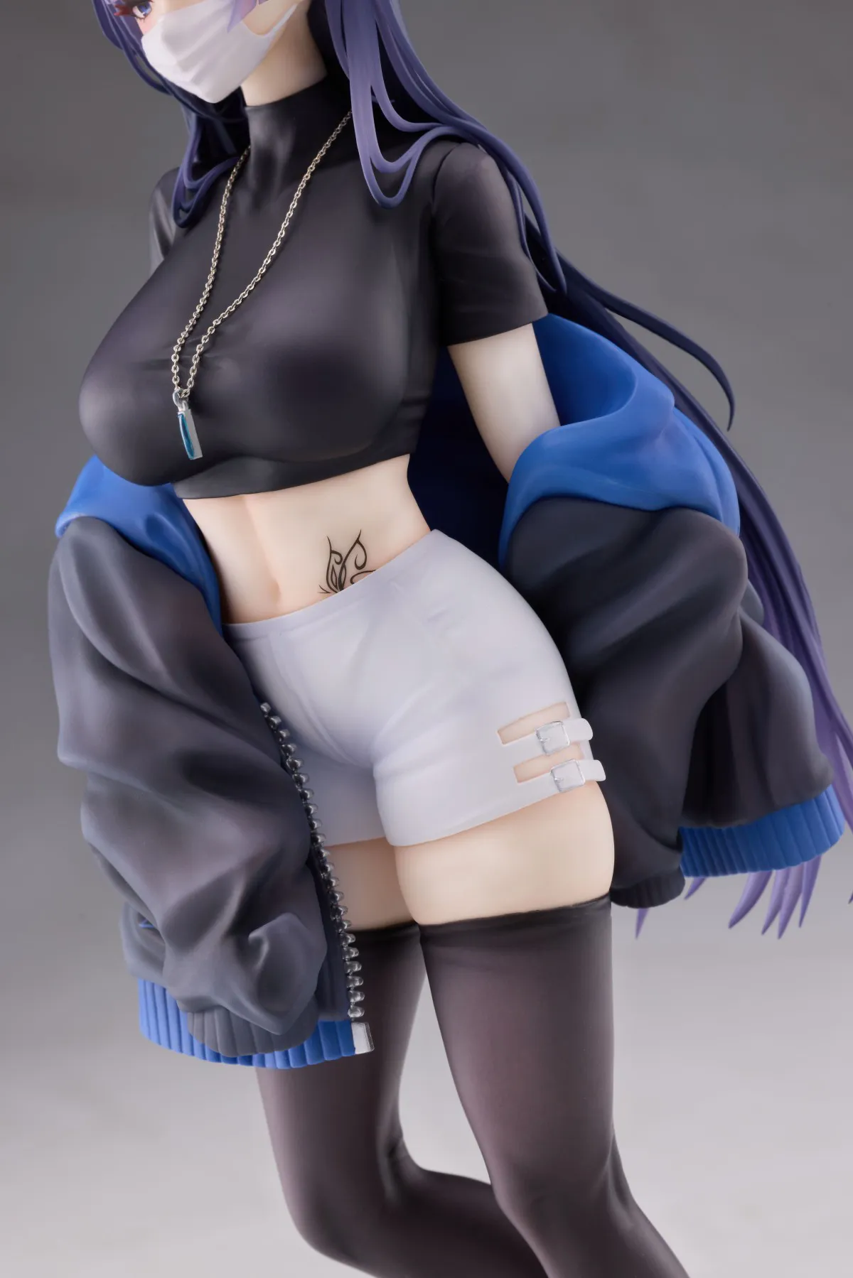 Biya Yuna 25cm Masked Girl Anime Figure Guitar Sisters