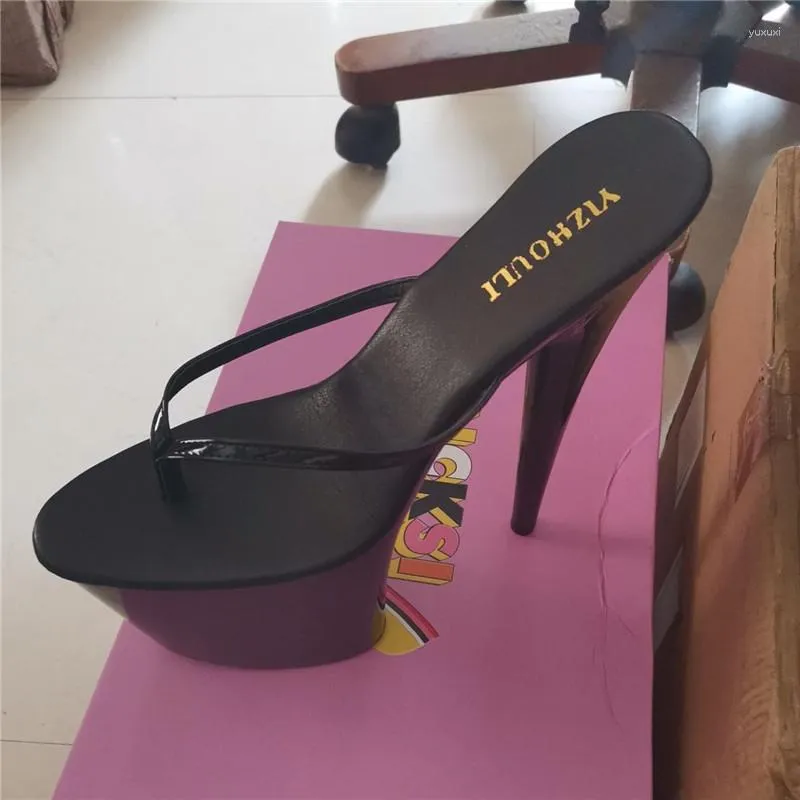 High heel store flip flop