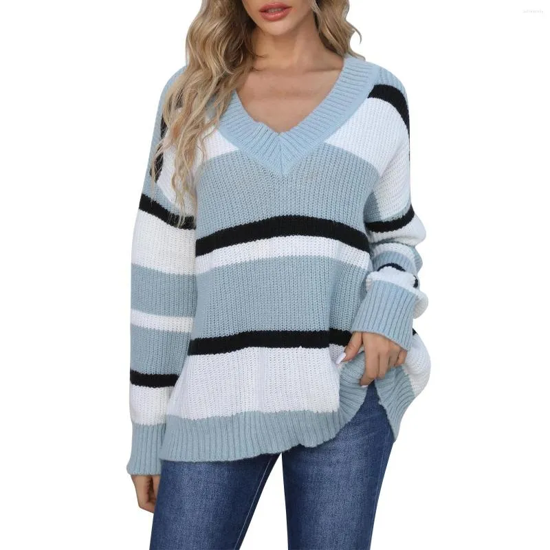 Europe & Banana Womens Large Size Striped Pullover Womens Sweater Comfy  Sweatshirt For Men And Women From Guineverally, $32.35