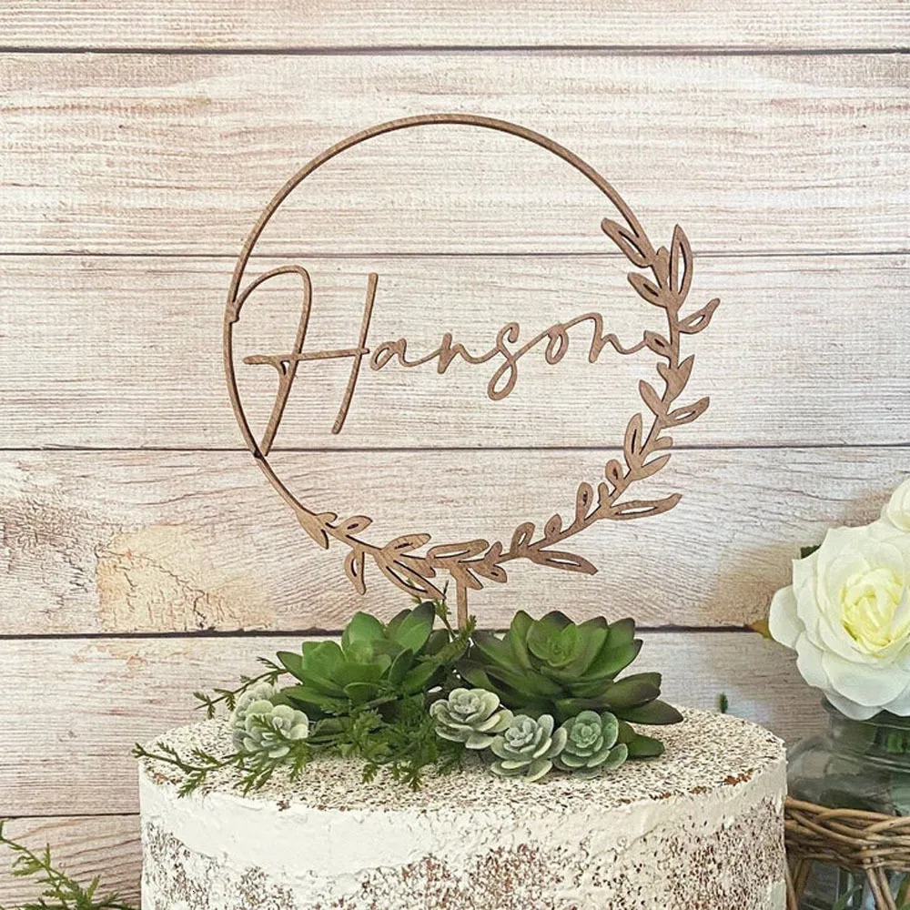 Altri articoli per feste per eventi Boho Floral Topper per torta nuziale Topper per torta personalizzati Nome personalizzato Topper per torta iniziale Compleanno Addio al nubilato Anniversario 230828