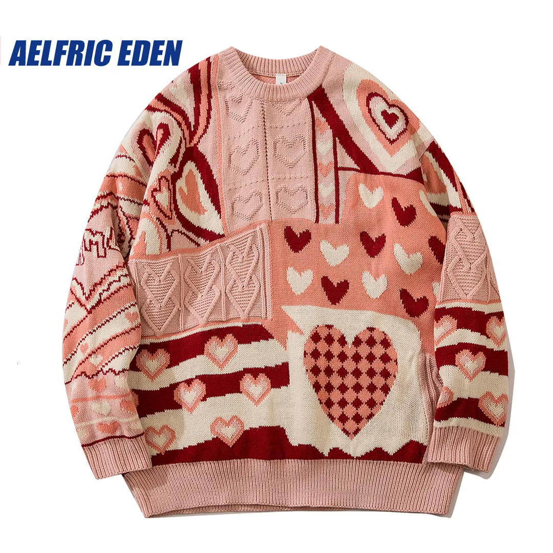 Maglioni Da Uomo Aelfric Eden Love Maglione Lavorato A Maglia Y2K  Streetwear Hip Hop Love Maglioni Impiombati Autunno Harajuku Moda Retrò  Maglione Casual 230829 Da 27,07 €