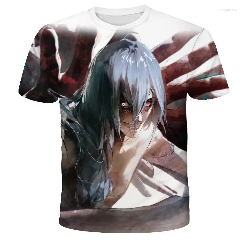 Camiseta masculina jujutsu kaisen anime 3d impresso verão o-pescoço manga curta casual manga desenhos animados camiseta criança topos roupas femininas