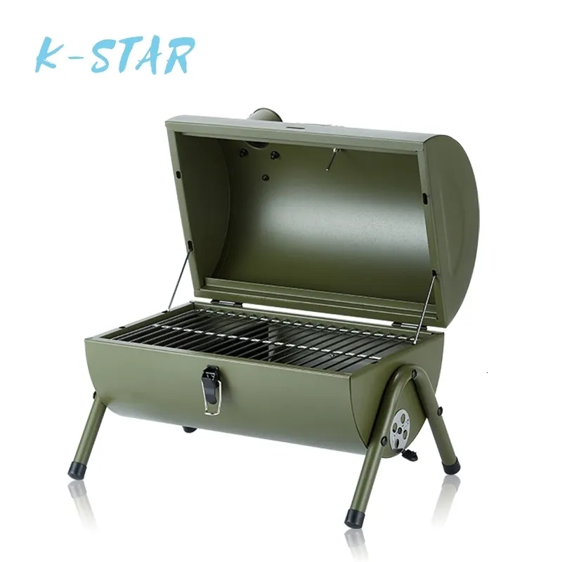 Griglie per barbecue KSTAR Fornello per barbecue portatile per uso domestico Set completo Forno a carbone Strumento Griglia addensata Picnic Charbroiler 230829