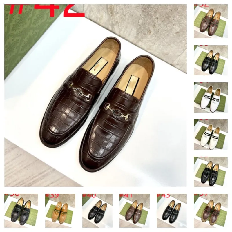 Alta qualidade Original 1 1 Brand de designer Sapatos de couro italiano Sapatos de luxo Men Men de alta qualidade Manás
