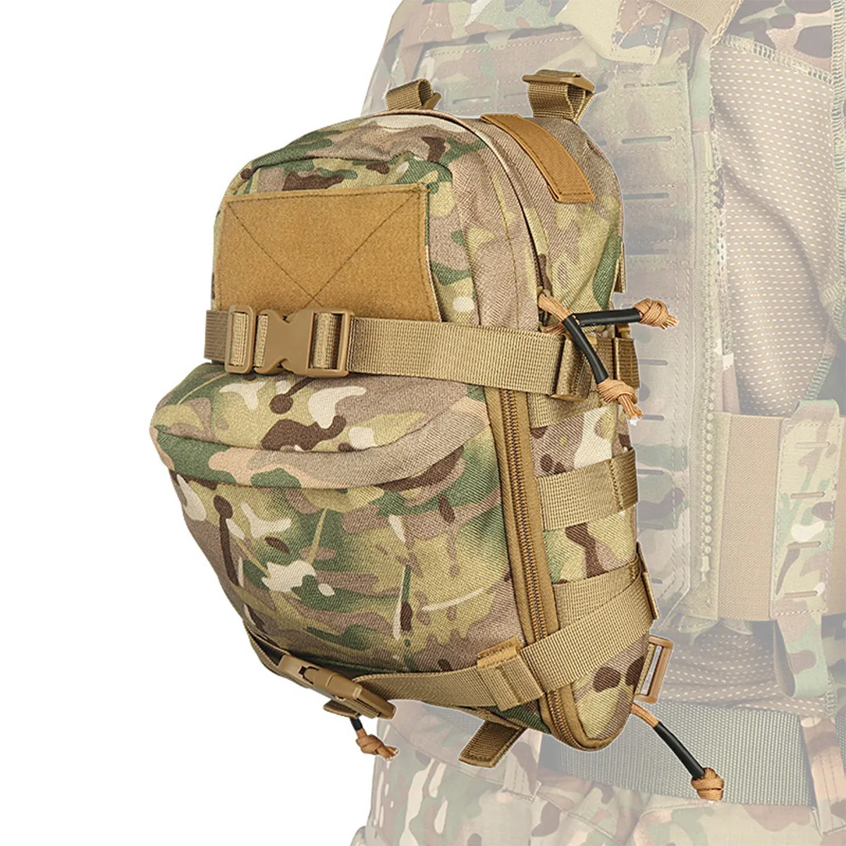 Backpack Military Tactical Gun Bag 1000D Lightweight Waterproof Chest Hanging Molle System Edc Action Vest Hunting Pouch 230828