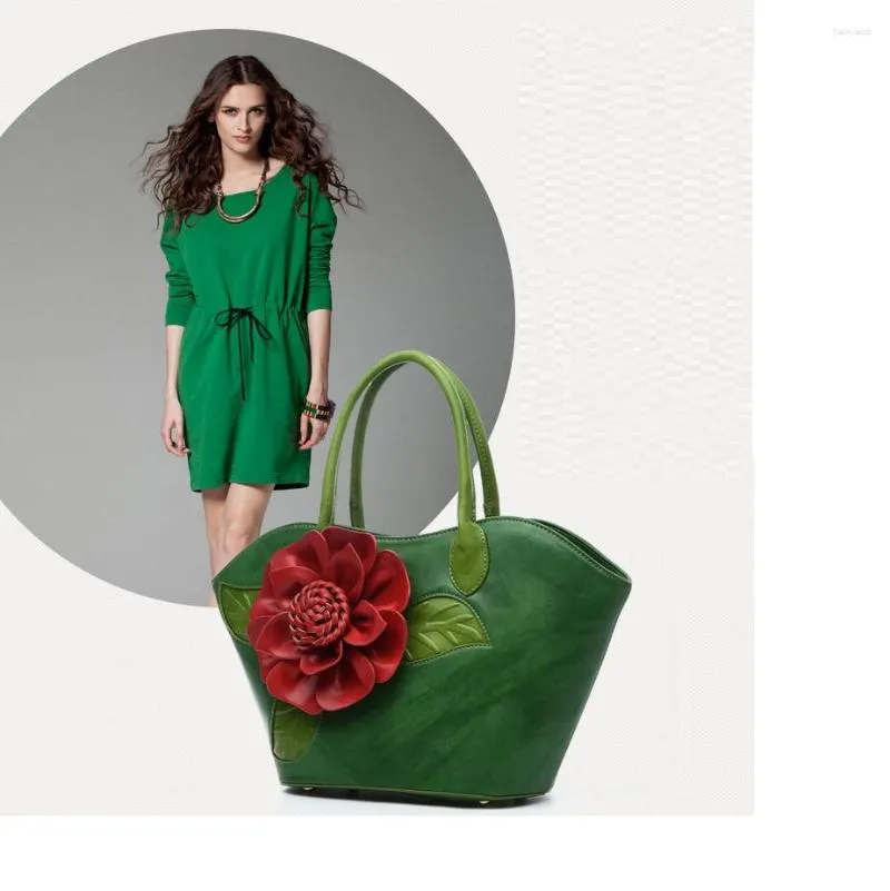 Borse da sera 2023 Stilista da donna Grandi fiori Borse eleganti in stile nazionale Borsa a tracolla Tote Bag di grande capacità