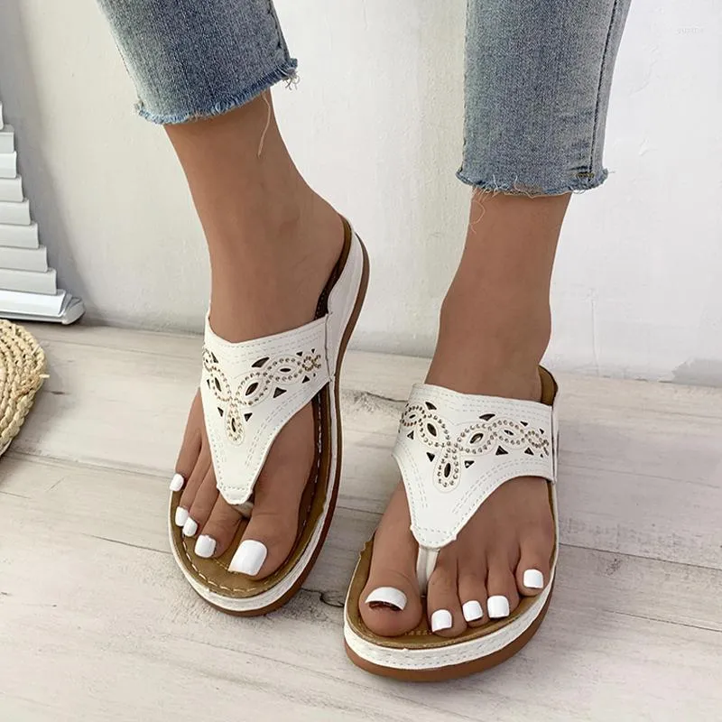 Slippers Beach Flip Flip Women Low Heels Platform Disual Sport Running Ladies Slides Dress Shoes 2023 Summer Sandals