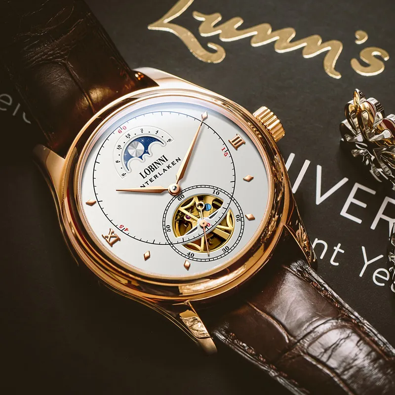 LOBINNI Swiss Automatic Mechanical Watch For Men Luxury Brand