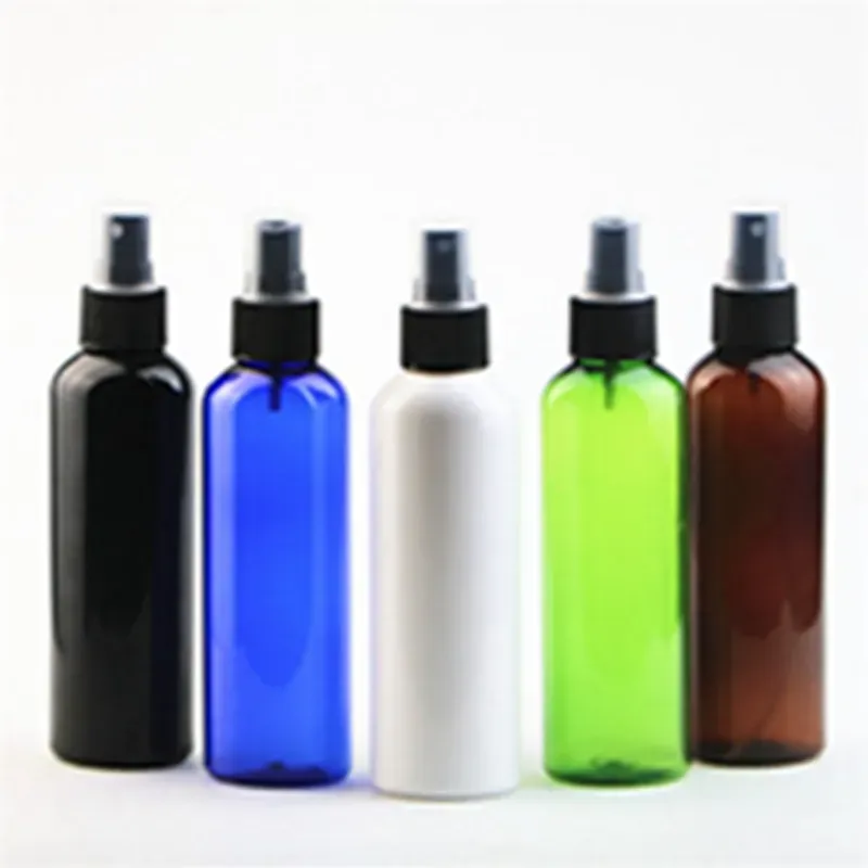 Garrafas de maquiagem de névoa são engarrafadas separadamente atacado 200ml ombro redondo pet spray garrafa de plástico perfume spray garrafa fina