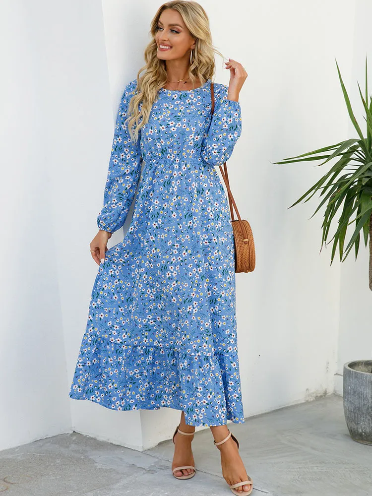 Womens Chiffon A-Line Ankle-Length Dress with Floral Print, V-Neck, Lantern Short Sleeves, Empire Waist for Spring Summer from Dhgate Basic & Casual Dresses - price 28.3 Womens Chiffon A-Line Ankle-Length Dress with Floral Print, V-Neck, Lantern Short Sleeves, Empire Waist for Spring Summer from Dhgate Basic & Casual Dresses - price 28.3