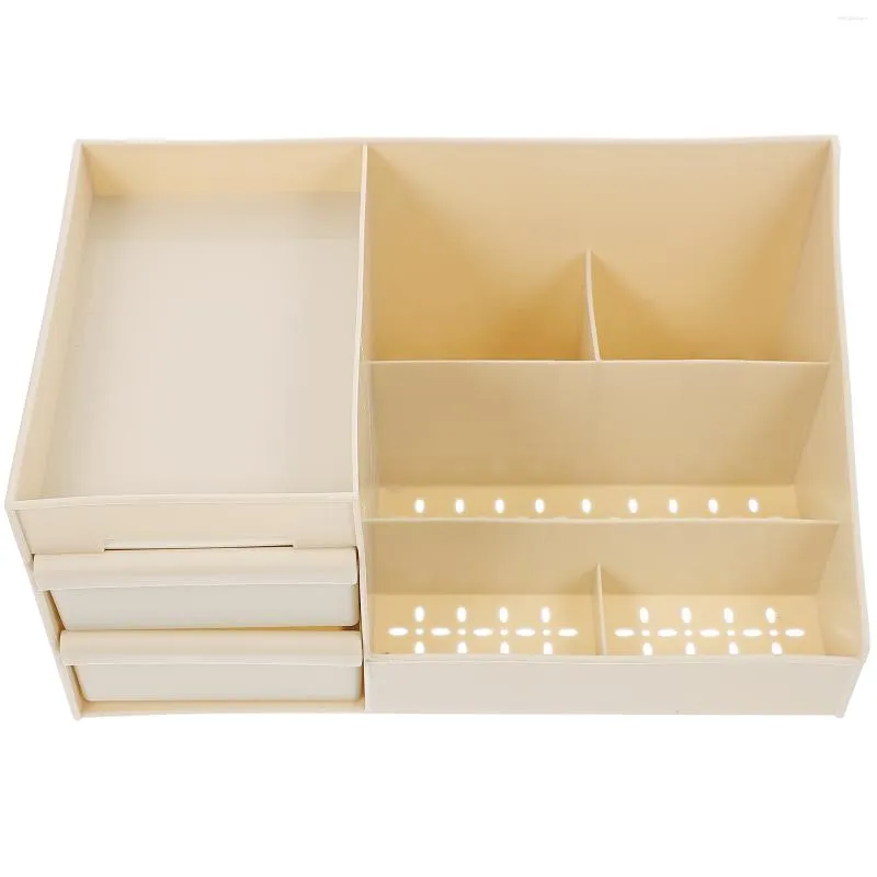 Storage Boxes Plastic Box Jewelry Case Cosmetics Container Vanity Organizer Drawers Makeup