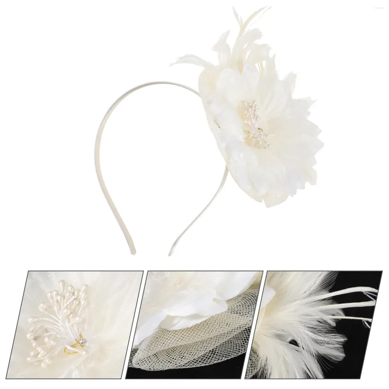 Berretti Donna Banchetto Cappello Fascinator Fascia Fiore Accessori per capelli Tea Party Copricapo da sposa Sposa