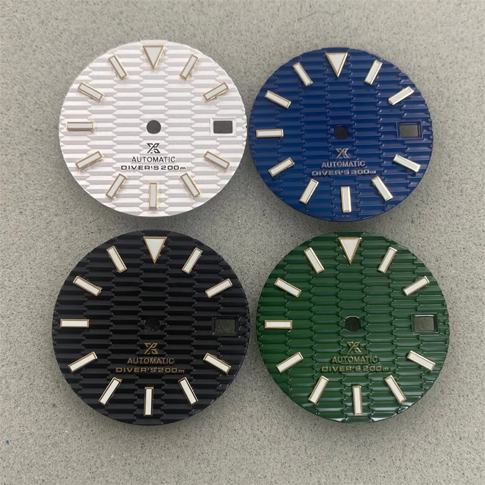 Save Big on Bulk Watches With Nh35 Movement Other Watches NH35 Dial  Gold Nails Green Luminous Watch Dial Fits For NH35 NH36 4R Movement Watch 