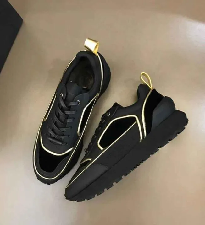 Famous Runner Men Suede Nylon Mesh Sneaker Shoes Runs Racer Low-top Sport Shoe White Black TPU Platform Chunky Soles Casual Walking EU38-45