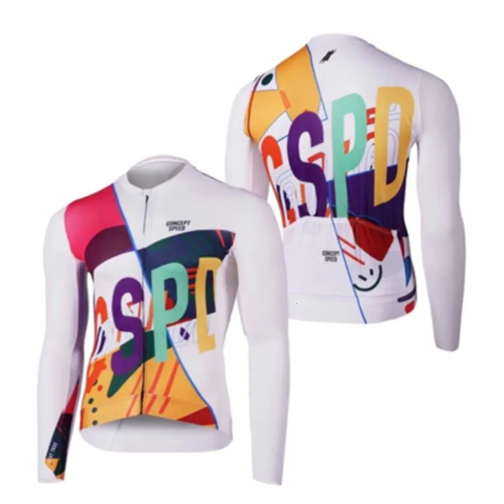 Koszulki rowerowe Topy Men Cycling Zużycie CSPD Spring/Jesien Cienki płaszcz rower górski z długim rękawem oddychanie Szybkie suche koszulki rowerowe ubrania unisex 230828