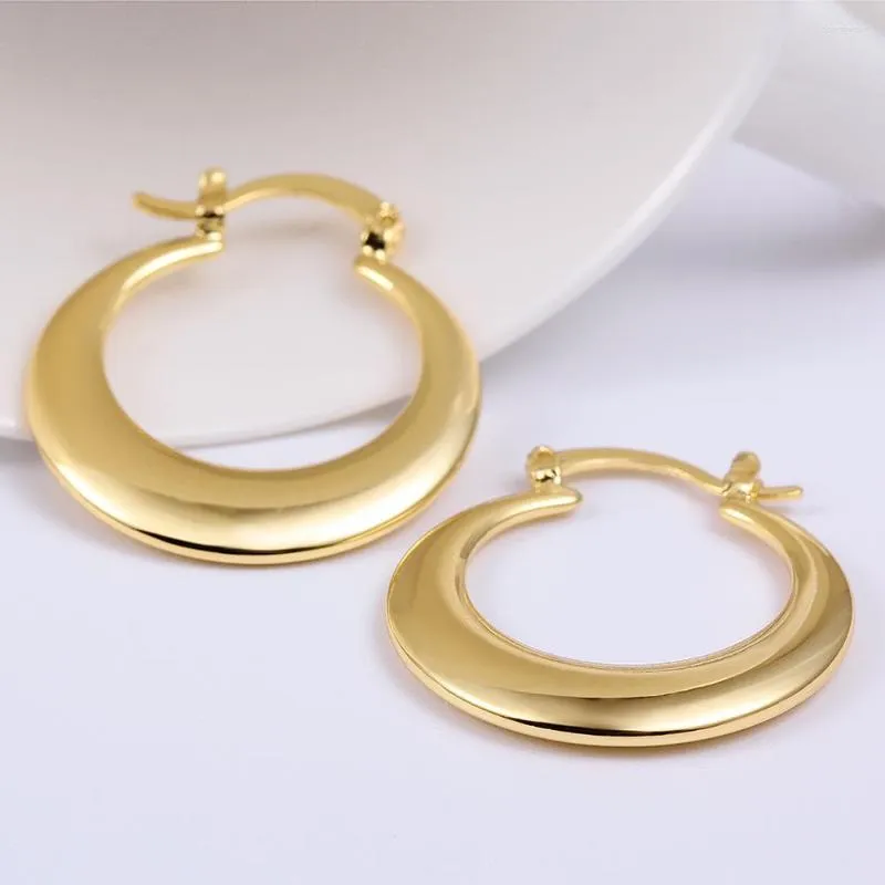 Hoop Earrings 3cm 925 Stamp Silver Color For Women Lady Wedding Beautiful Lovely Cute Jewelry Nice Party Noble