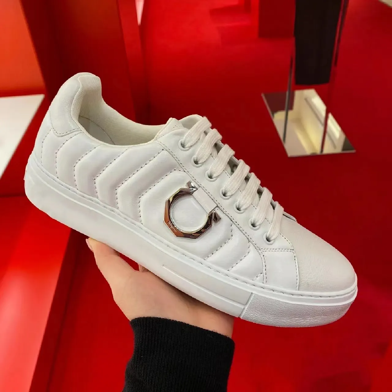 Modedesigner skor herr casual skor kohud övre fårskinn foder gancini sneaker lyxlägenheter vintage utomhus sportskor platfrom klänningskor