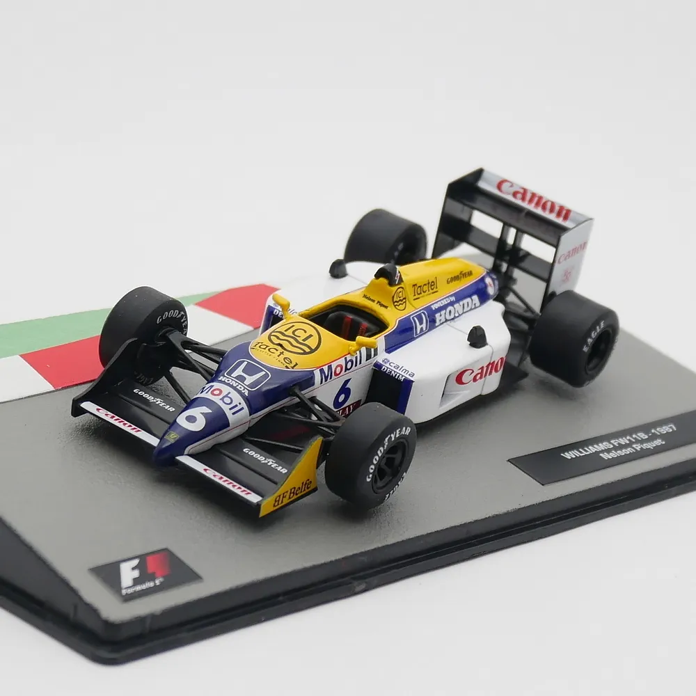 Diecast Model Car Ixo 1 43 Racing Nelson Piquet 1987 Williams FW11b Diecast Car Model Metal Toy Vehicle 230829