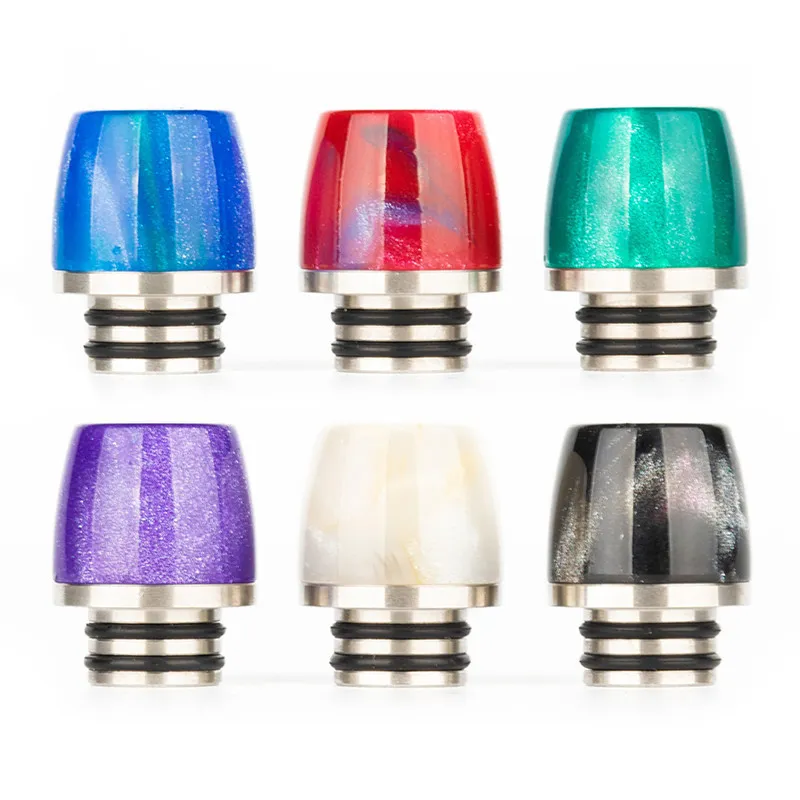 1Pcs Drip Tip 510 Stainless Steel Resin Machine Accessories Straw Joint Random Color