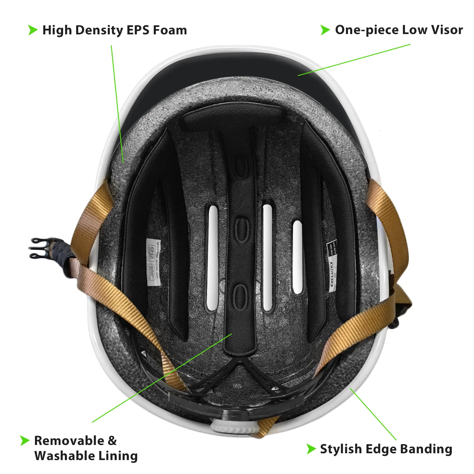 Exclusky Bike Helmet CPSC EN1078 Certified Adult Cycling Helmets Adjustable Lightweight Mountain Road Bicycle Helmet For Men Women From Lian09 33.24 DHgate.Com