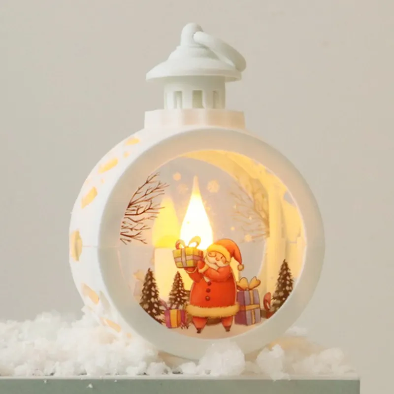 Décorations de Noël Petite décoration d'intérieur Veilleuses Lampe LED portable pour enfants YX-02