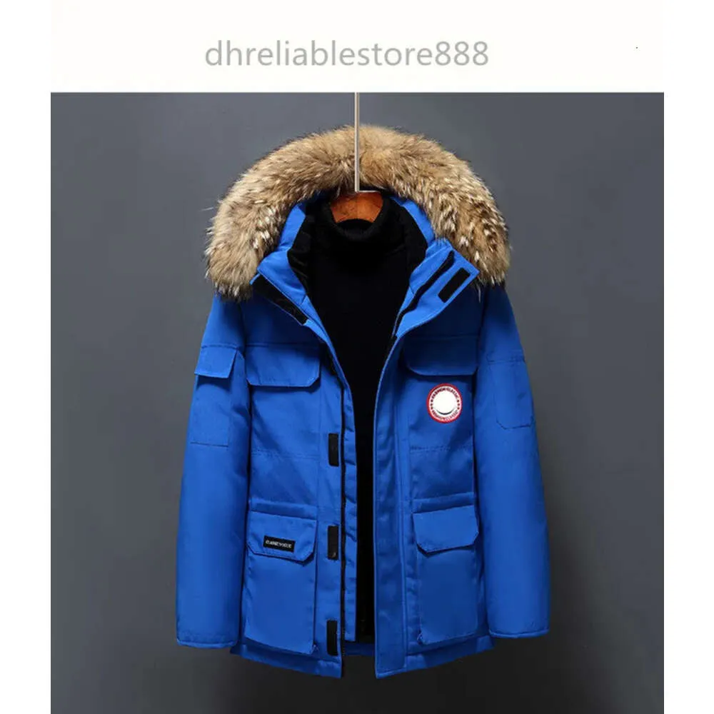 Down Jacket Women's and Men's Down Jacket Winter New Canadian Style Overcame Lovers's Working Clothes Thick Goose Down Jacket Men410