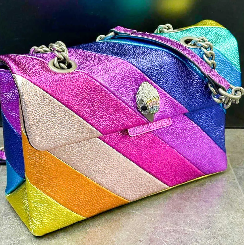 classica Kurt Geiger arcobaleno Borse da sera Designer da donna Borse londinesi Borsa a tracolla con tracolla a spalla Borsa da uomo Catene hobo di lusso Borsa a tracolla da donna