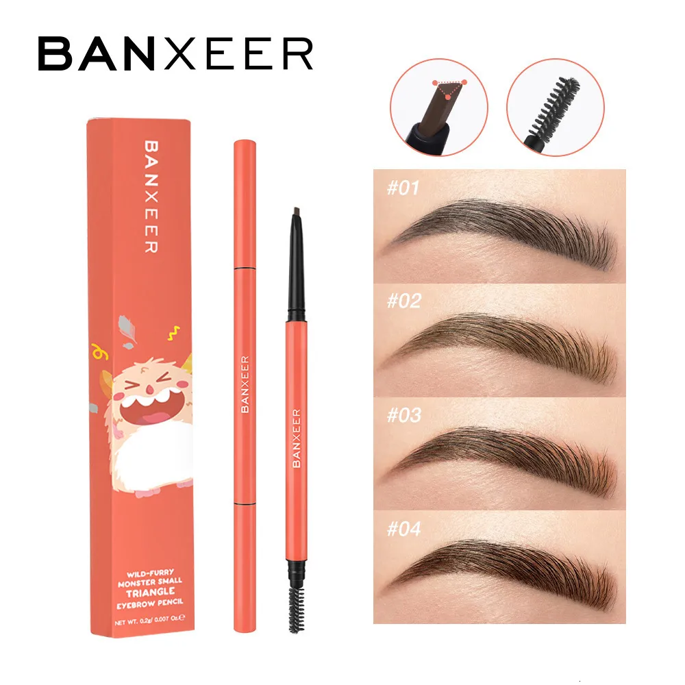 Rehausseurs de sourcils BANXEER Cosmetics Definer Crayon Maquillage imperméable Microblading Teinte Ultra Fine Triangle Pour Femmes 230829