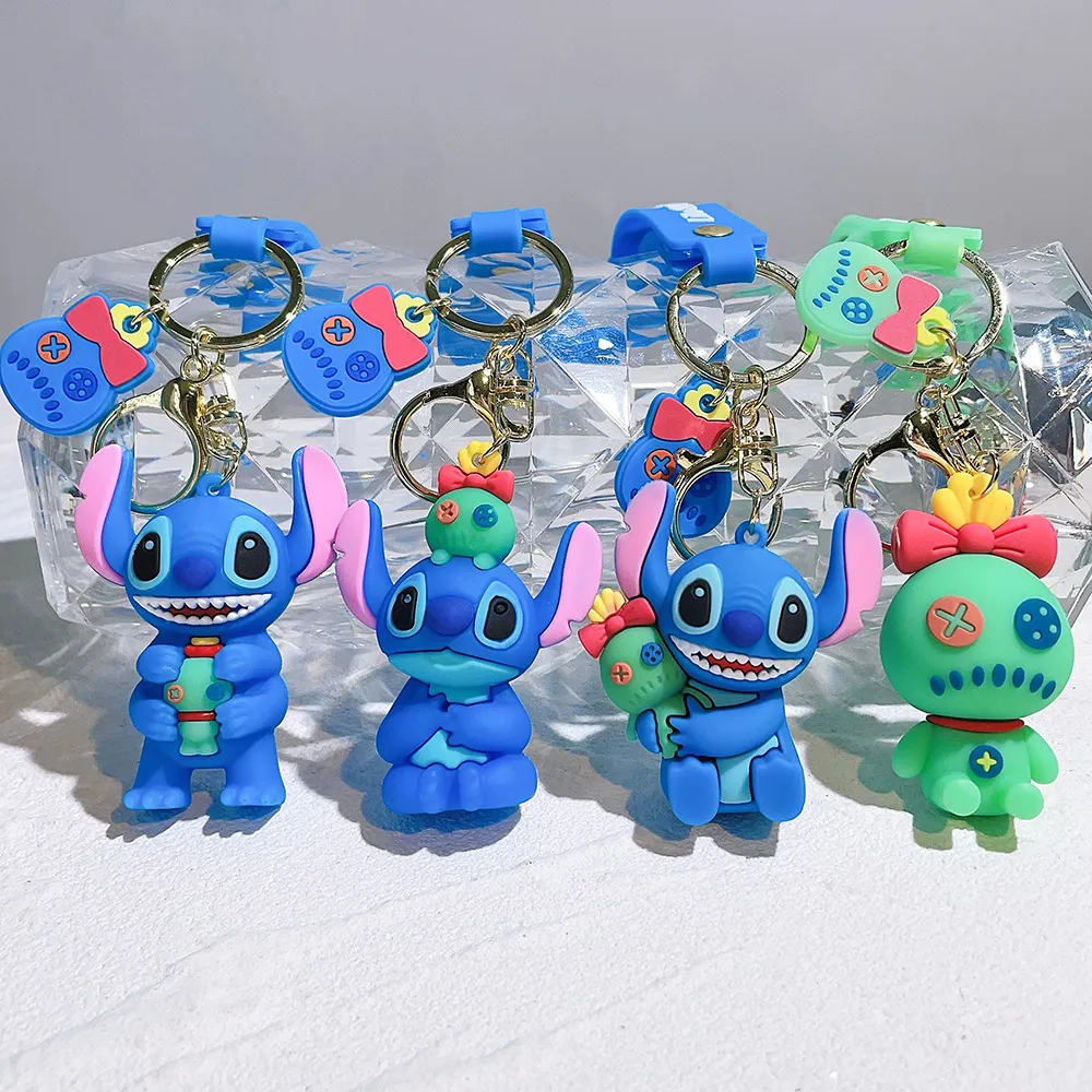 Spot wholesale cute cartoon doll key chain toy bag hanging ornament doll machine pendant festival small gift ornament Free UPS