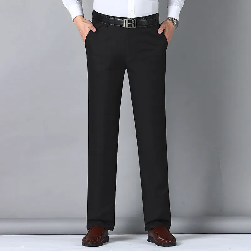 Heren Broek MRMT Merk Broek Hoge Taille Zwart Pak Mannen Dunne Rechte Losse Formele Business Casual Man Broek 230830