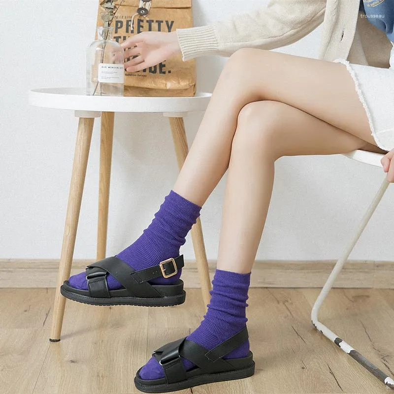 Женские носки высокого качества зимнего хараджуку женского хлопчатобумажного шланга винтажные скейтборд