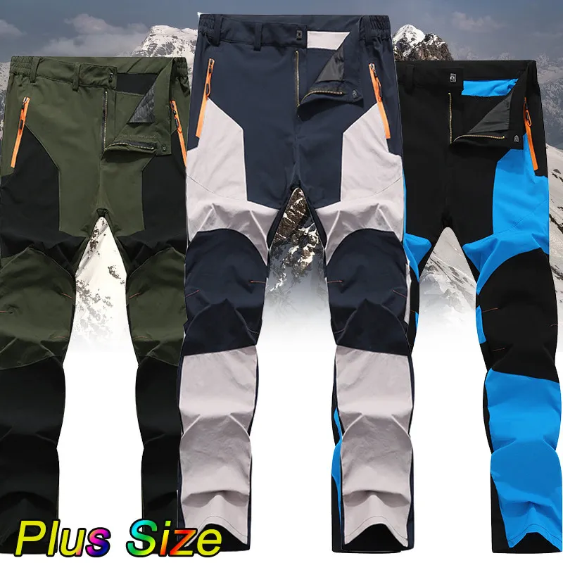 Men's Pants Men Hiking Camping Wear Resistant Quick Dry Anti UV Pant Waterproof Elastic Trousers Climbing Trekking Summer 230830