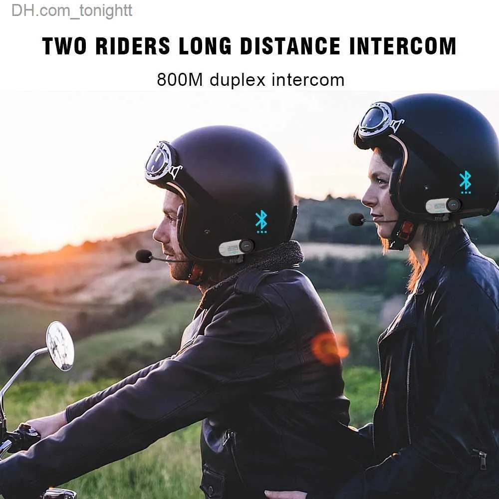 FreedConn Motocycle Helmet Waterproof Wireless Bluetooth Headset TCOM-VB;  /FM Radio/800M Intercom/2 Riders Intercom/ Moto Biking & Skiiing/ 2 in 1