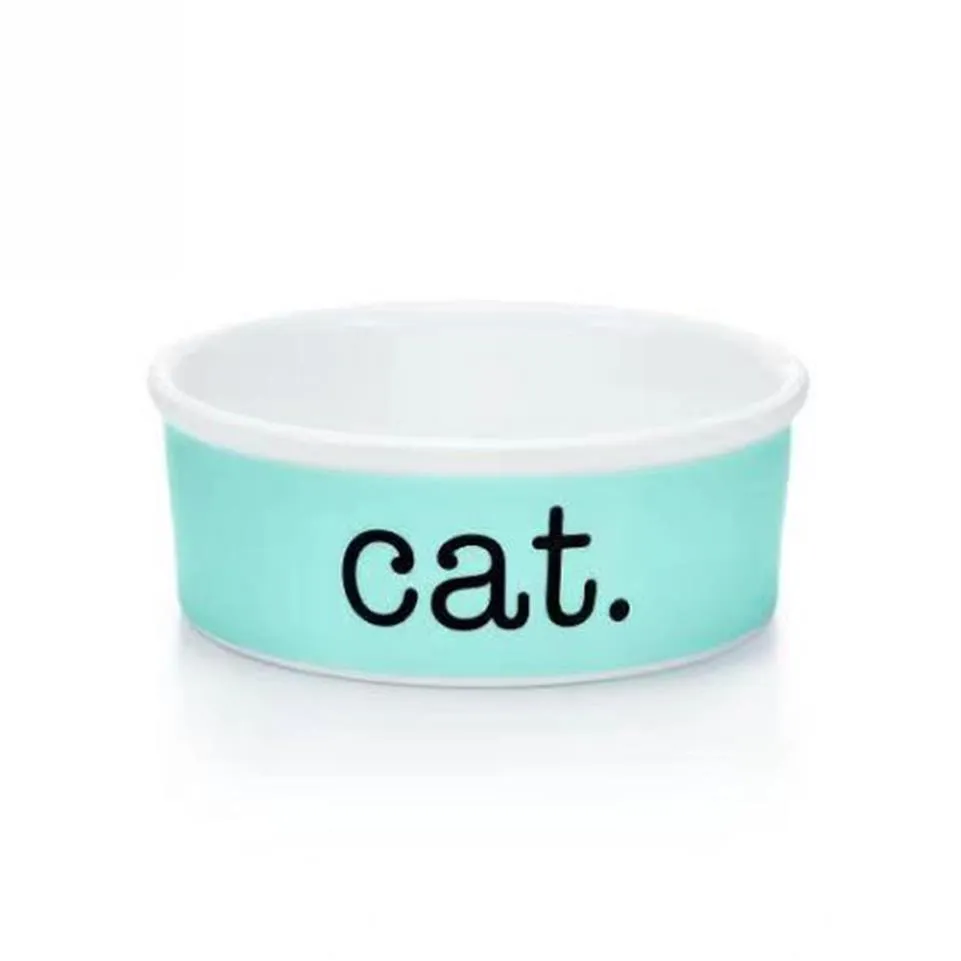Luksusowy niebieski kości China Cat Bowls Designer Ceramic Pets dostarcza kota pies miska catdogSuper1st268m