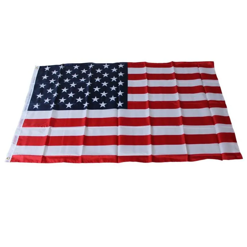 Flagi banerowe 150x90cm amerykańska flaga USA USA National Celebration Parade Fedex Drop dostawa domowy ogród świąteczne zapasy imprezy dhgaw