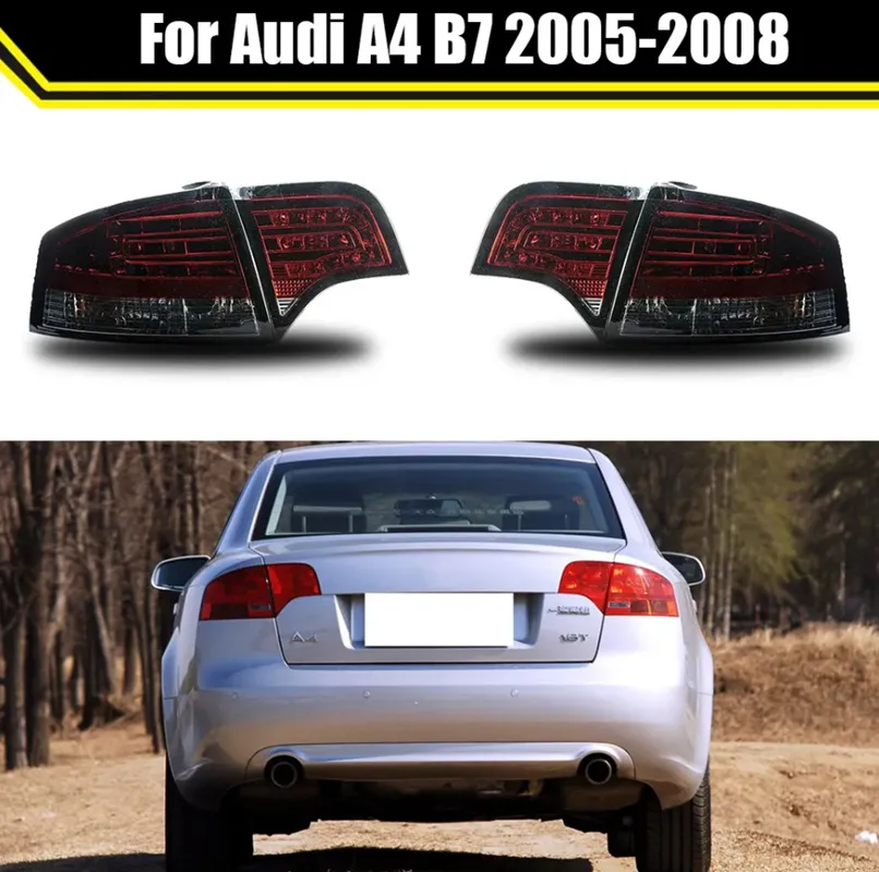 LED Wanillight لـ Audi A4 B7 2005-2008 Car الخلفي ضوء الذيل إشارة تحول ديناميكي تشغيل فرامل المصباح العكسي مصباح الخلفي