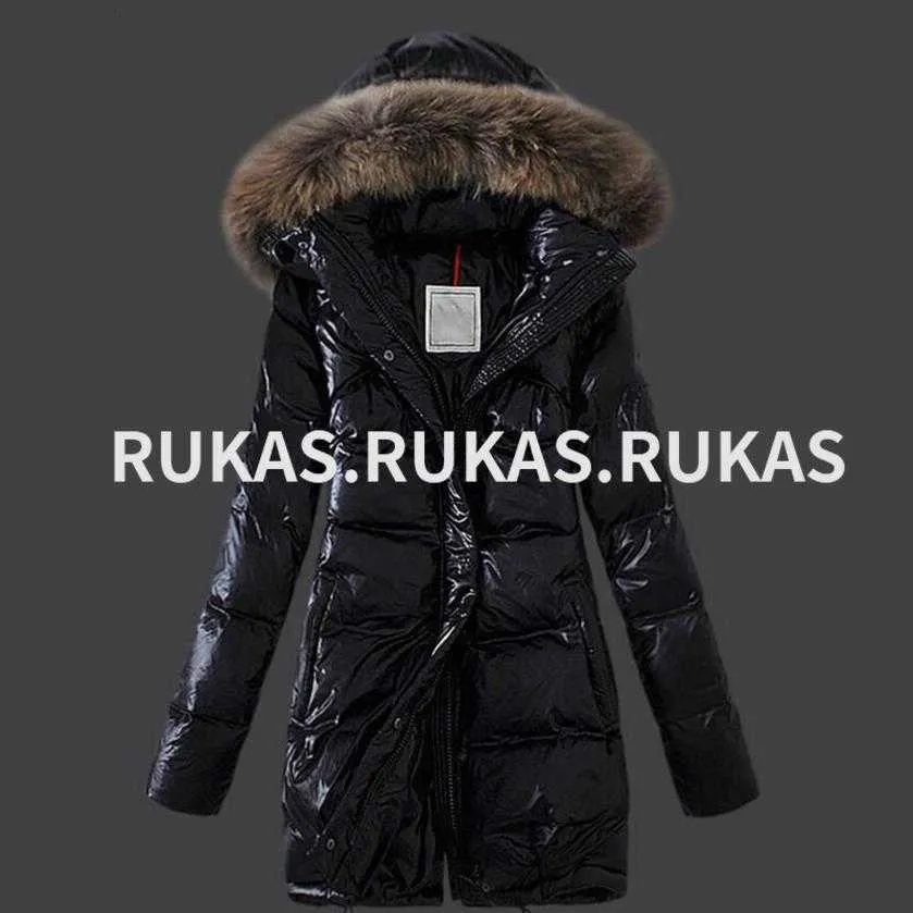 Designer Femmes V tements d ext rieur Mode 2023 Longue Doudoune Femme Capuchon En Peluche Veste D hiver paissi Chaud Mince Uniforme De Luxe