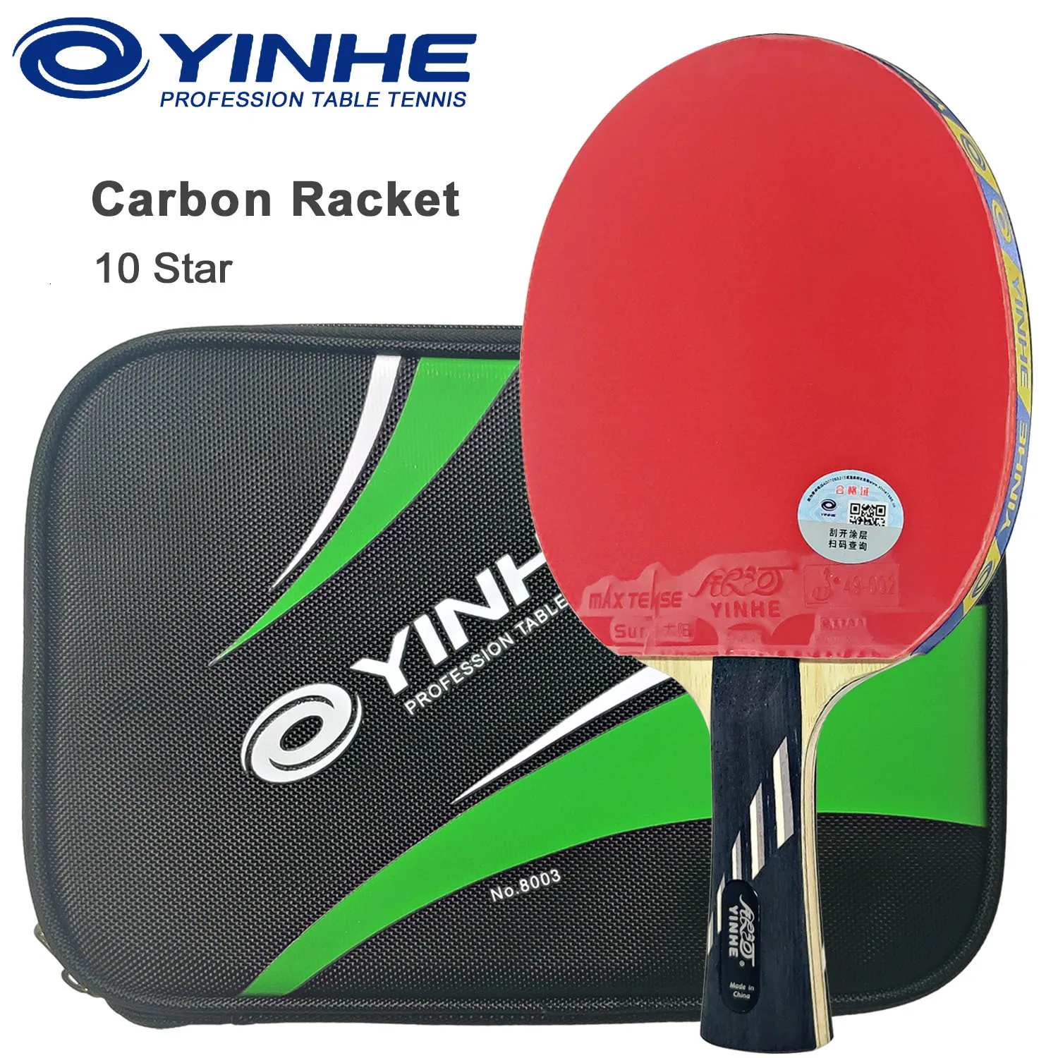 9 étoiles haute sticky table tennis raquette carbone lame